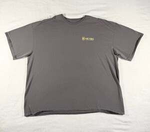 Heybo Outdoors Gray Graphic T-Shirt with Deer Skull Logo, 3XL
